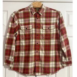 Y2K Eddie Bauer Men's Plaid Long Sleeve Shirt, Size XXL